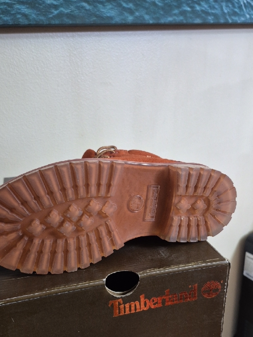 Timberland Kids Rust Orange Suede Lace-Up Boot - Picture 5 of 6